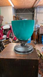 Art deco glazen tafellamp € 75, Ophalen of Verzenden