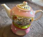 Blond theepot met houder, Ophalen of Verzenden, Gebruikt