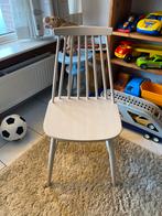 Spijlenstoel - taupe - wit, Huis en Inrichting, Stoelen, Ophalen, Wit, Zo goed als nieuw, Eén