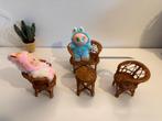 Miniatuur Rotan Meubelset, Ophalen of Verzenden, Gebruikt, Poppenhuis