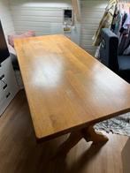 Massief houten Eiken Parket tafel Meubelfabriek oisterwijk, Huis en Inrichting, Ophalen, Eikenhout, 50 tot 100 cm, Zo goed als nieuw