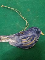 Vogel hanger keramiek blauw, Ophalen of Verzenden