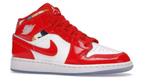 Nike Jordan 1 Mid Barcelona Sweater Red Patent GS Maat 37,5, Kleding | Dames, Schoenen, Nieuw, Ophalen of Verzenden