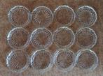12 glazen onderzettertjes, Ophalen of Verzenden, Nieuw, Glas of Kopje