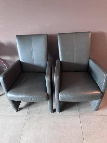 Riva Goossens eetkamerstoelen met armleuning 2x beschikbaar voor biedingen