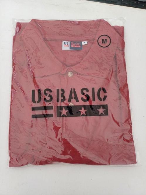 Polo Shirt Burgundy Bordeaux rood - US BASIC maat M NIEUW, Kleding | Heren, Polo's, Nieuw, Maat 48/50 (M), Rood, Ophalen of Verzenden