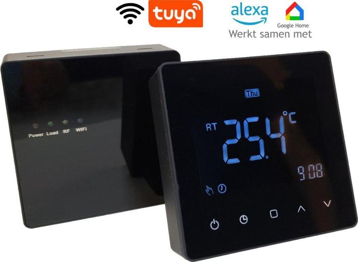 Wifi Easycomfort thermostaat met vloersensor, Doe-het-zelf en Verbouw, Thermostaten, Zo goed als nieuw, Slimme thermostaat, Ophalen of Verzenden