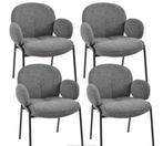 Teddy eetkamerstoelen grijs / antraciet nu €89,- per stuk, Huis en Inrichting, Stoelen, Nieuw, Ophalen of Verzenden, Metaal, .