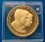 Onze Oranjes - Willem Alexander & Máxima Provincie bezoek, Postzegels en Munten, Verzenden, Brons, Nederland