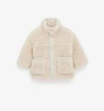 Baby teddy jas met zakken ecru winterjas vest top maat 86, Gebruikt, Ophalen of Verzenden, Zara, Jasje
