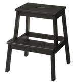 IKEA Bekväm Keukentrap - Zwart Hout, Ophalen of Verzenden, Zo goed als nieuw, Hout