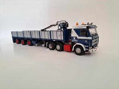 Scania 143 van Klooster WSI met stenentrailer, Hobby en Vrije tijd, Modelauto's | 1:50, Nieuw, Bus of Vrachtwagen, Wsi, Ophalen of Verzenden