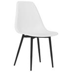 Eetkamerstoelen 4 st PP wit, Kunststof, Wit, Nieuw, Ophalen of Verzenden