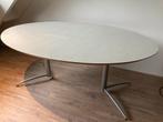 Artifort Lande ovale eettafel. 180x120x75cm, Huis en Inrichting, Metaal, 100 tot 150 cm, Zo goed als nieuw, Vijf personen of meer