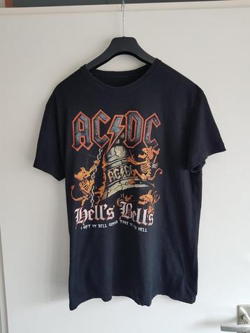 Ac dc vintage band shirt maat m  beschikbaar voor biedingen