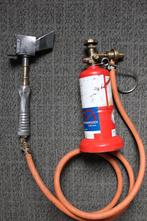 gasflesje met rvs soldeerbout, Doe-het-zelf en Verbouw, Gereedschap | Handgereedschap, Ophalen of Verzenden, Zo goed als nieuw