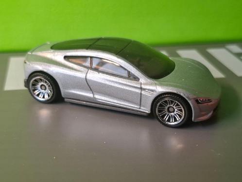 Matchbox 91 - 2020 Tesla Roadster [grijs] 1/60, Hobby en Vrije tijd, Modelauto's | Overige schalen, Gebruikt, Auto, Ophalen of Verzenden