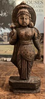 Boeddha; Hout Gesneden; Oud, Ophalen of Verzenden