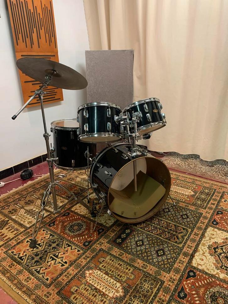 Pearl Export E-Series Drumstel - Jaren '80, Muziek en Instrumenten, Drumstellen en Slagwerk, Gebruikt, Pearl, Ophalen of Verzenden