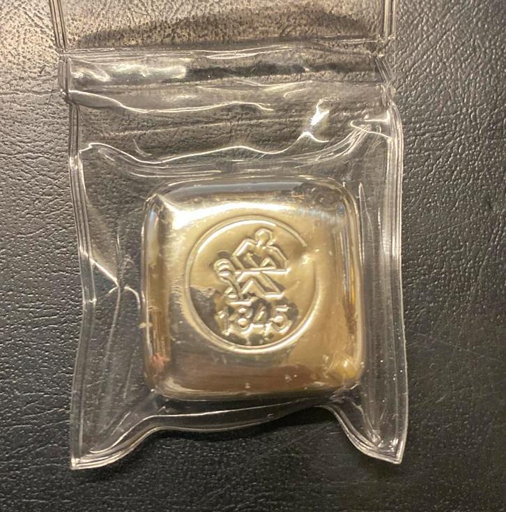 50 gram zilverbaartje Heimerle + Meule, Postzegels en Munten, Edelmetalen en Baren, Zilver, Ophalen of Verzenden