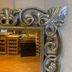 Barok Spiegel – houten lijst zilver - 150 x 80 cm- TTM Wonen, 50 tot 100 cm, 150 tot 200 cm, Rechthoekig, Ophalen of Verzenden