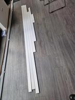 Houten Plinten - 10 Meter wit gegrond, Ophalen, Nieuw, Overige materialen, Plinten