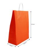 Papieren draagtasje 190x210 mm oranje / 90 stuks, Ophalen of Verzenden, Nieuw, Versiering, Oranje of Koningsdag