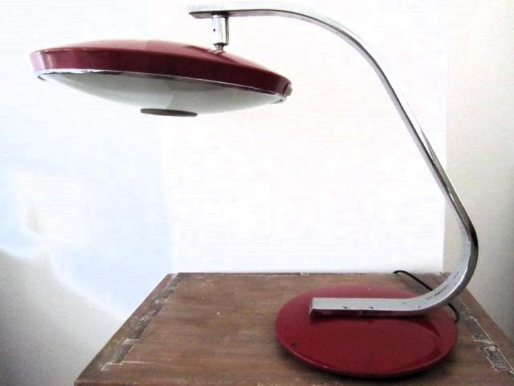 Fase Madrid 520c lamp / tafellamp / bureaulamp jr 60, Huis en Inrichting, Lampen | Tafellampen, Gebruikt, 50 tot 75 cm, Glas, Metaal