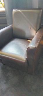 Stoeltje leer, Huis en Inrichting, Ophalen, Gebruikt, Minder dan 75 cm, Leer