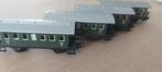 4 Märklin DB personenwagens zog. Donnerbuchsen artnr 4040, Hobby en Vrije tijd, Modeltreinen | H0, Arnold, Gelijkstroom, Wagon