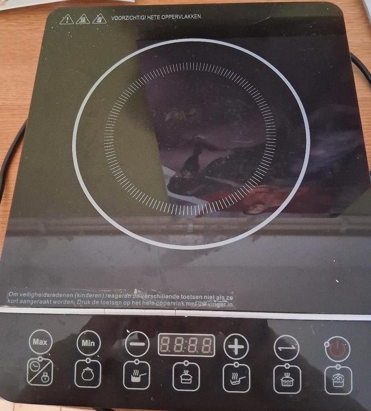 Inductiekookplaat Quigg Ik 4017.19, Witgoed en Apparatuur, Kookplaten, Gebruikt, Vrijstaand, Inductie, 4 kookzones, Ophalen of Verzenden