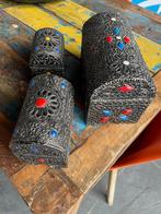 3 Marokkaanse kisten handwerk oosters 1001 nacht  3 handwerk, Minder dan 50 cm, Minder dan 50 cm, Gebruikt, Metaal
