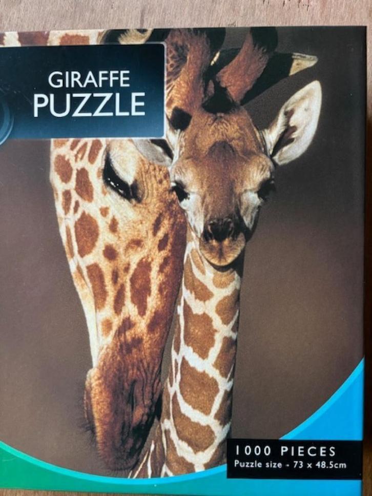 Giraf met baby puzzel - BBC Earth serie, Hobby en Vrije tijd, Denksport en Puzzels, Zo goed als nieuw, Legpuzzel, 500 t/m 1500 stukjes