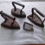 4 antieke strijkijzers jaren 30/40, Ophalen of Verzenden