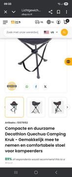 Camping stoelen, Caravans en Kamperen, Kampeeraccessoires, Ophalen of Verzenden, Zo goed als nieuw