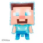 Minecraft pop * folie ballon, Ophalen of Verzenden, Nieuw, Versiering, Verjaardag