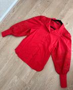 Rode blouse met borduursel Expresso Shoeby Lonneke nooteboom, Kleding | Dames, Blouses en Tunieken, Zo goed als nieuw, Maat 36 (S)