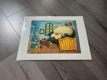 Pokemon x Van Gogh Snorlax Giclee Print 30X40 cm + COA beschikbaar voor biedingen