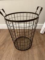 Metalen mand, Huis en Inrichting, Ophalen, Overige materialen, Mand, Rond