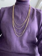 Ketting double, en zilver. Ketting 4 stuks in een., Ophalen of Verzenden, Zo goed als nieuw, Overige kleuren, Overige materialen