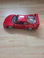Bburago 1:18 Ferrari F40 (1987) – Rood, Hobby en Vrije tijd, Modelauto's | 1:18, Ophalen, Gebruikt, Auto, Bburago