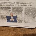 Joost Klein in 2026 op Amerikaans Festival Coacheila, Ophalen of Verzenden, 1980 tot heden, Nederland, Tijdschrift