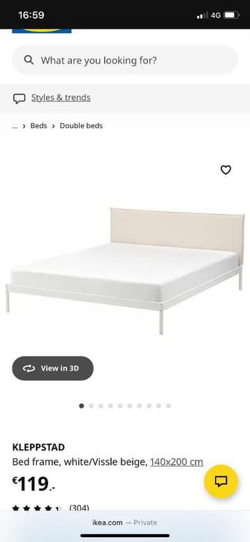 Bed & bedframe (ikea) - afbeelding 7