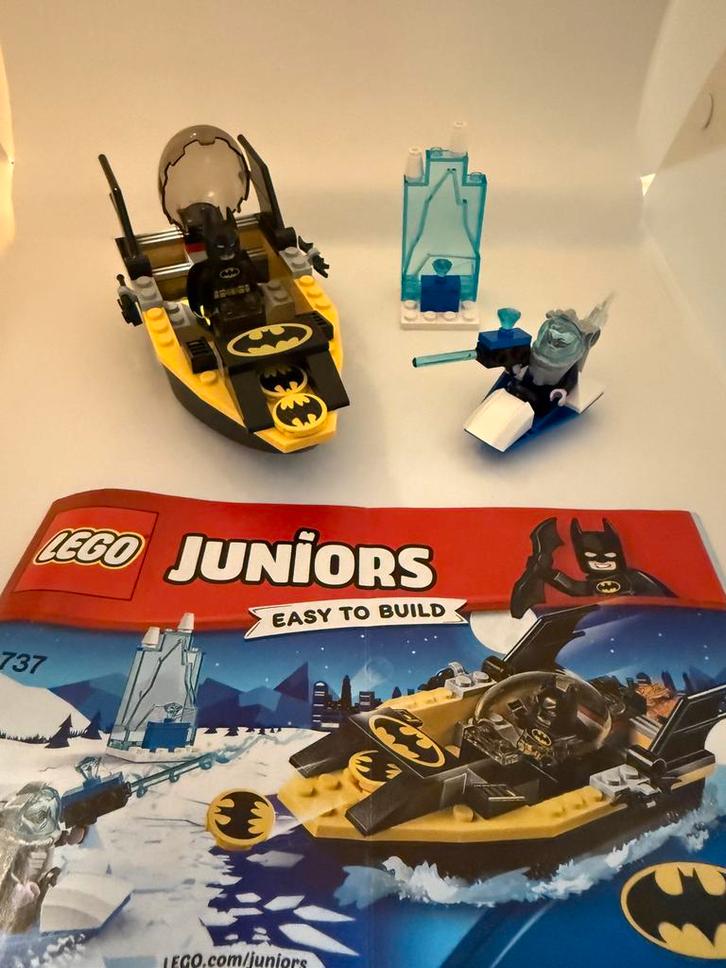 Lego Juniors 10737 Batman vs Mr Freeze, Kinderen en Baby's, Speelgoed | Duplo en Lego, Zo goed als nieuw, Lego, Complete set, Ophalen of Verzenden