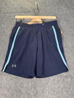 Under Armour UA Launch 7" Shorts – Navy/Turquoise – Size M, Under Armour, Ophalen of Verzenden, Zo goed als nieuw, Algemeen
