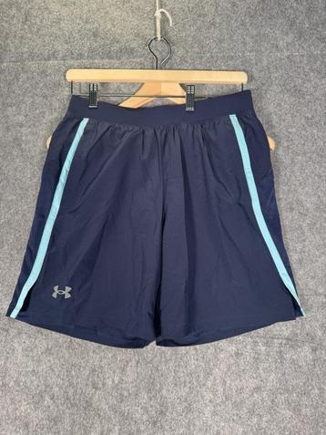 Under Armour UA Launch 7" Shorts – Navy/Turquoise – Size M beschikbaar voor biedingen