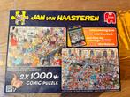 Jan van Haasteren 2x1000 - New Years Party & Santa's Factory, Ophalen of Verzenden, 500 t/m 1500 stukjes, Zo goed als nieuw, Legpuzzel
