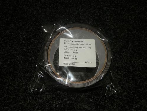 Magneetband wit 40mmbreed lengte 1 meter partij nieuw, Diversen, Bureau-accessoires, Nieuw, Ophalen of Verzenden