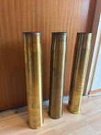 90mm mk8 hulzen - drie stuks, Verzamelen, Militaria | Algemeen, Ophalen, Landmacht, Hulzen of Bodemvondsten