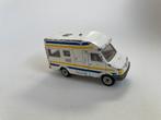 model Iveco Daily camper kampeerauto wit striping Siku 3inch, Ophalen of Verzenden, Gebruikt, Auto, SIKU